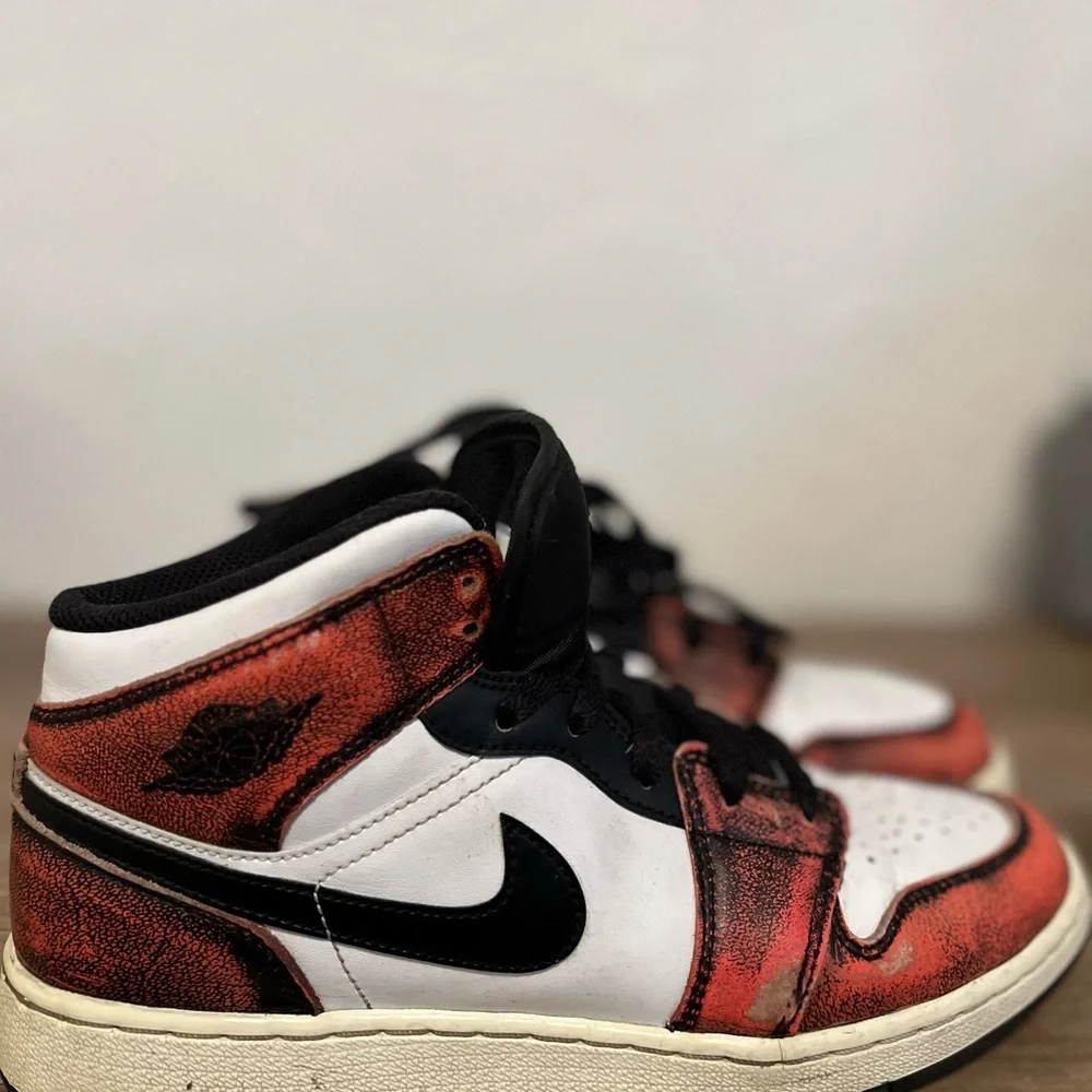 Nike Black, Red, and White High-Tops